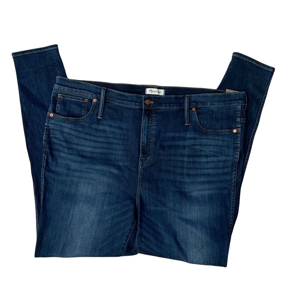 NWT Madewell 10" High Rise Skinny HTF Plus Size 37 Taller Jeans Long Style G7674